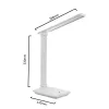LED-Schreibtischlampe MACLEAN MCE616W 9W mit integriertem Qi-Wireless-Ladegerät