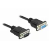 Serielles Kabel DeLOCK 86579 Schwarz 2m RS-232 Sub-D9