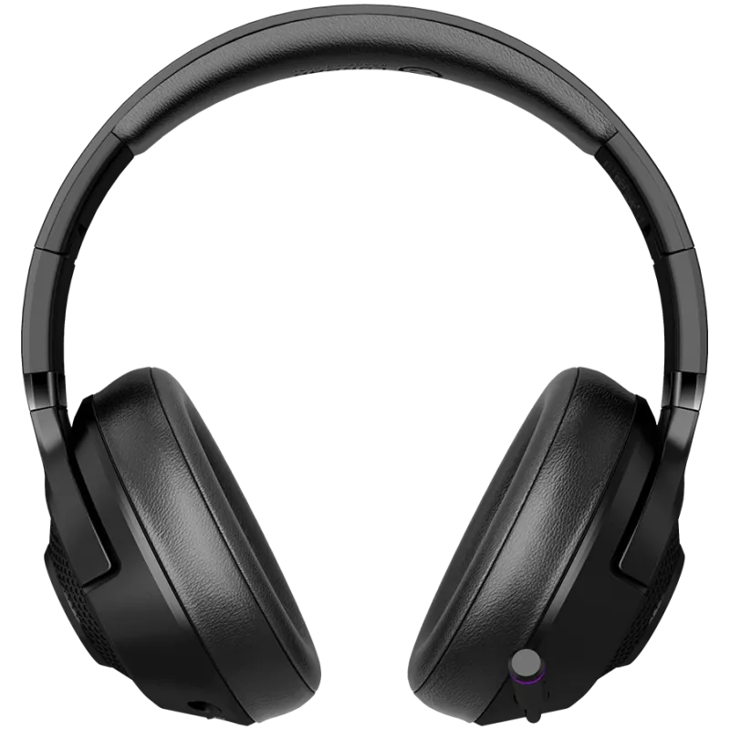 Lorgar Noah 702 (LRG-GHS702) kabelloses Gaming-Headset, Bluetooth 5.3, USB-Empfänger, 3,5 mm AUX, 40-mm-Treiber, 1000 mAh, RGB, Schwarz