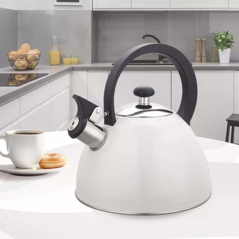 Maestro MR-1302-WG Herd-Pfeifkessel, 2,5 l, weiß