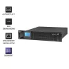 Qoltec 53945 Rack-USV, 1 kVA, 800 W, LCD