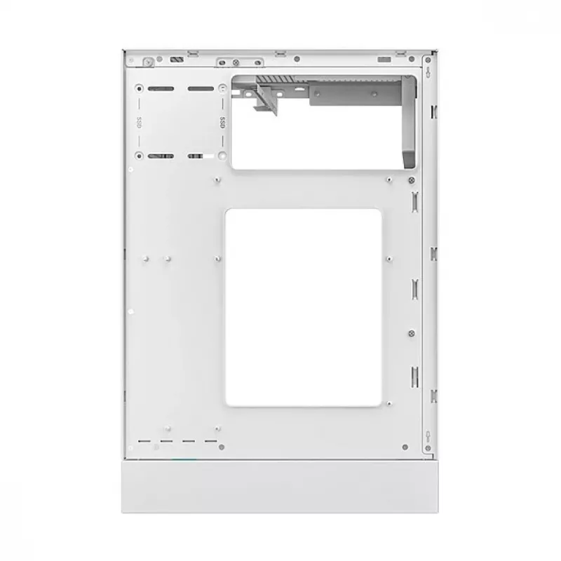 DeepCool CH170 PLUS WH Midi-Tower-PC-Gehäuse, Micro ATX, ohne Netzteil, 4 Erweiterungssteckplätze, weiß