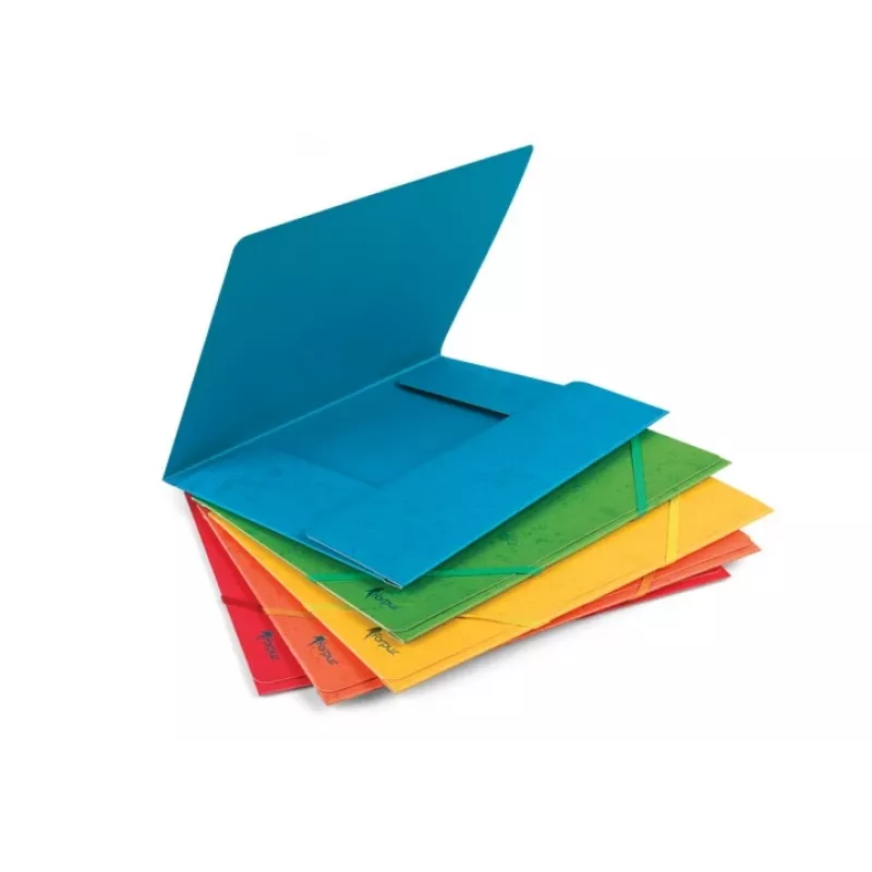 Ordner mit Gummizug Forpus, A4, Karton, Fassungsvermögen 300 Blatt, rot
