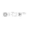 Hikvision DS-2CD1043G2-I (2,8 mm) Bullet-IP-Sicherheitskamera, innen und außen, 2560 x 1440, 120 dB, kabelgebunden, Decke/Wand
