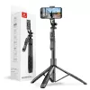 Stativ-Selfie-Stick Crong CRGSGU1BLK Aluminium Bluetooth mit klappbaren Beinen und Handyhalterung