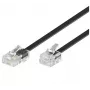 Microconnect MPK463S RJ11-auf-RJ45-Telefonkabel, 15 m, schwarz