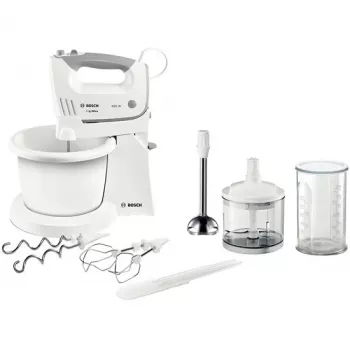 Bosch MFQ36490 ErgoMixx Handmixer-Set 450 W weiß/grau