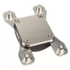 Wasserkühlblock Aqua-Computer 21703 — Acetal/Nickel, Sockel AM4, 111×75×22 mm, Schwarz/Silber