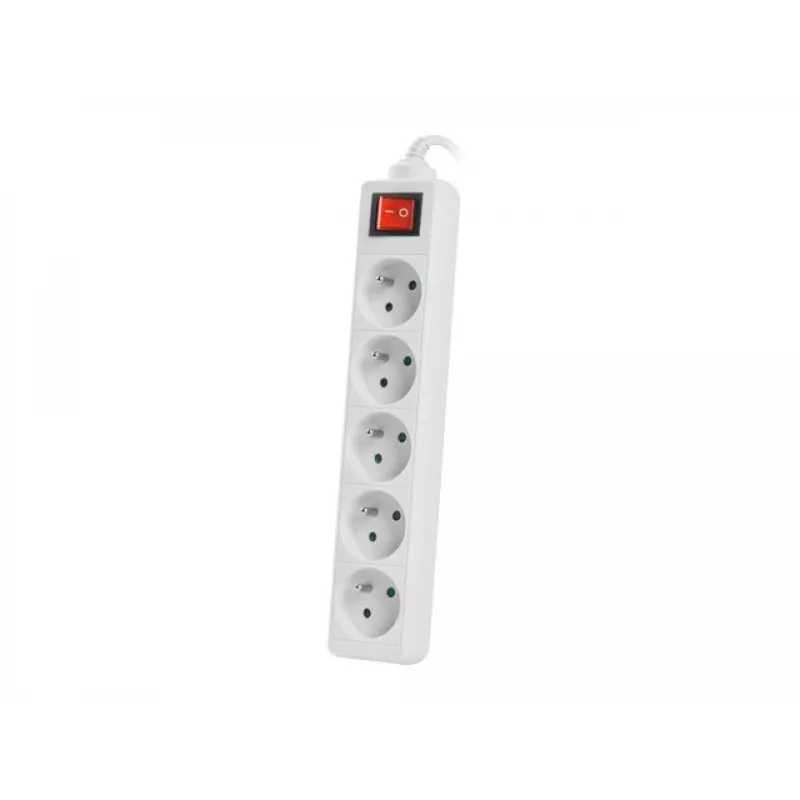 Power Extension Lanberg PS1-05E-0150-W 1,5 m 5 AC-Steckdosen Innenbereich Weiß