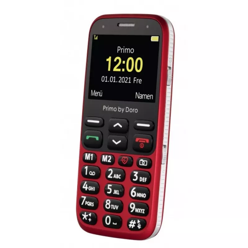 Doro Primo 368 Mobiltelefon, 2,3 Zoll, 3 MP, 1000 mAh, Rot