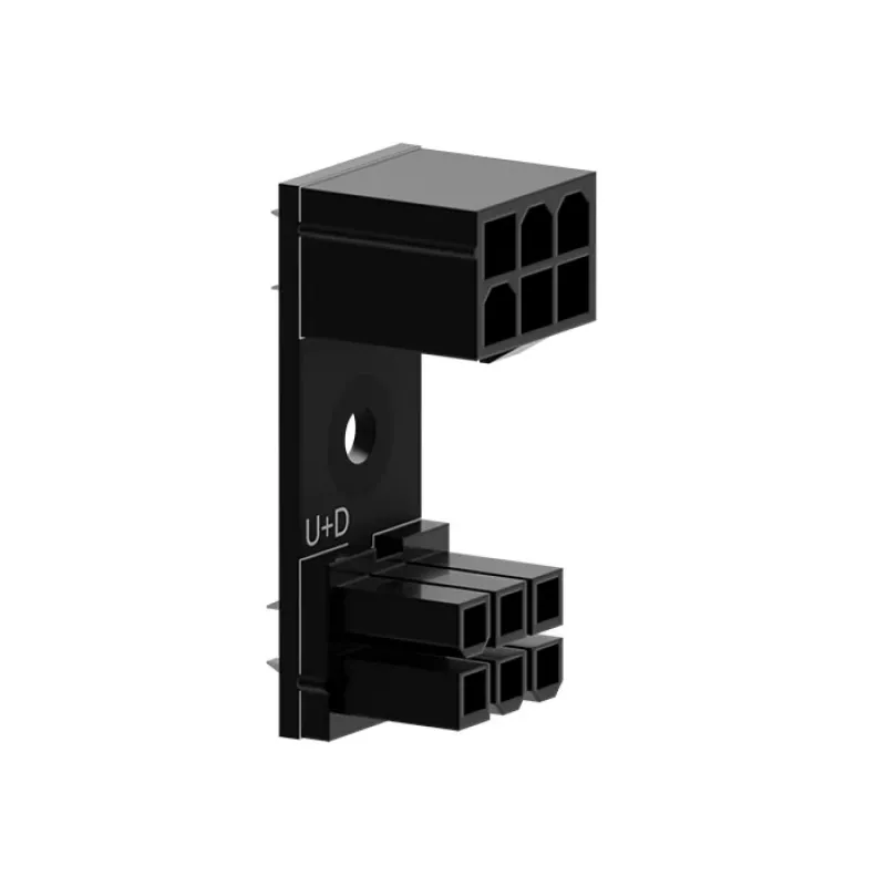 6‑Pin PCIe 180° Adapter U+D by Singularity für GPU/PCIe-Stromkabel (SC-A-PCIE6-UD)