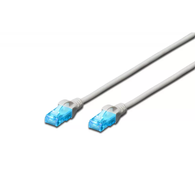Netzwerkkabel Digitus CAT 5e U/UTP RJ-45 RJ-45 3m Grau