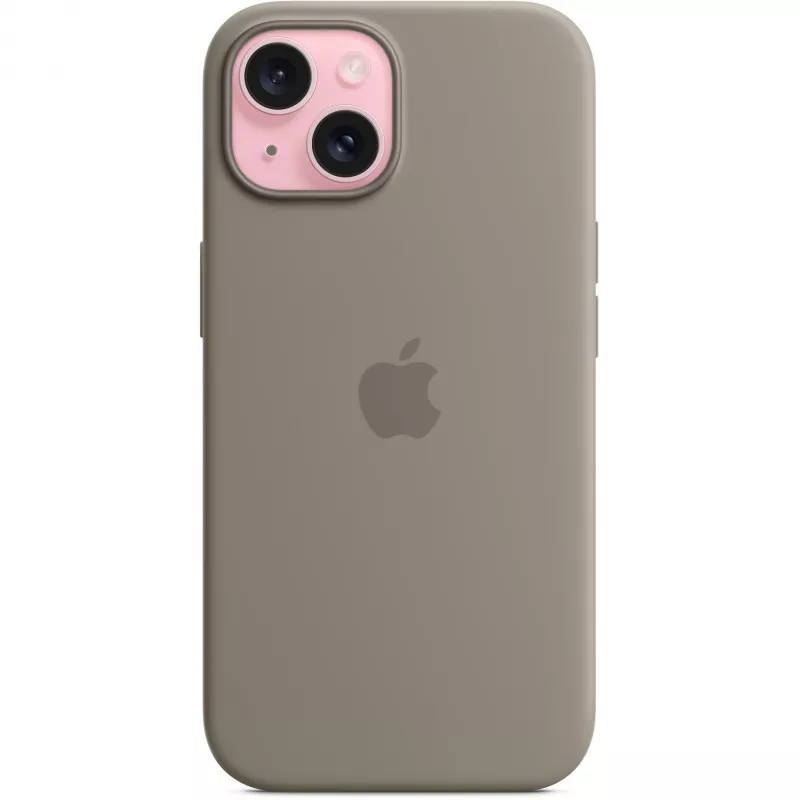 Silikonhülle mit MagSafe für iPhone 15 – Clay
