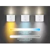 Beper P201UTP305 aufladbare höhenverstellbare LED-Lampe, stehend und wandmontierbar, 2,3 W, dimmbar, weiß