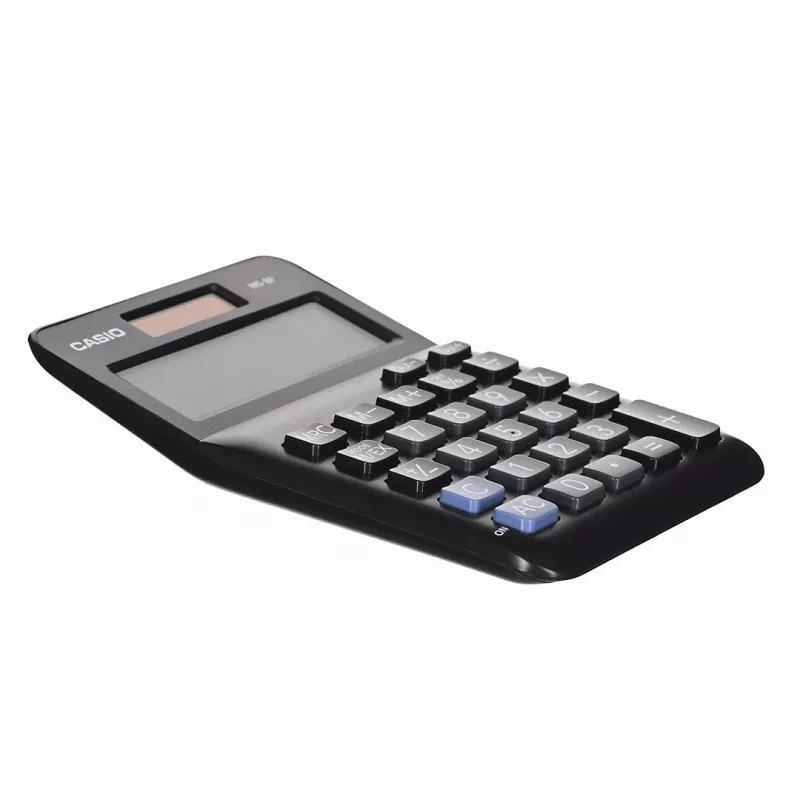 Casio MS-8F Tischrechner, einfach, 8-stellig, Batterie/Solar, schwarz