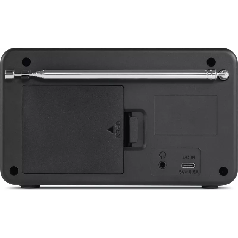 TechniSat VIOLA 200 DAB+ Digitalradiowecker, Weiß/Schwarz