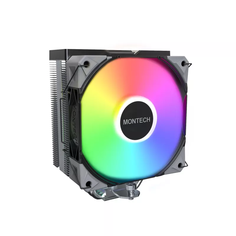 Montech NX400 Black ARGB CPU-Luftkühler, Multi-Sockel, 120 mm, schwarz