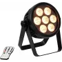 LED-Spot EUROLITE 4C-7 Silent schlank 7W RGB – kompakter Bühnen-/Ambientestrahler, 7W RGB-Ausgabe
