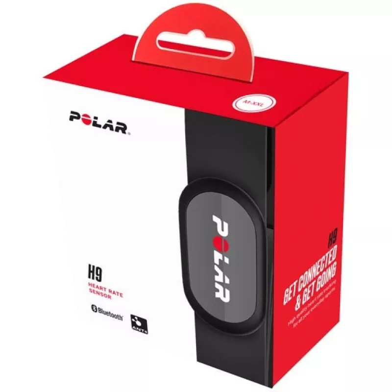 Polar H9 – Herzfrequenzmesser für Handy, Smartwatch, Aktivitätstracker – M-XXL
