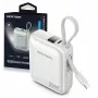 Vention FHEN0 Powerbank, 10000 mAh, 35 W, integriertes USB-C-Kabel, Beige