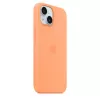 Apple iPhone 15 Silicone Case mit MagSafe – Orange Sorbet