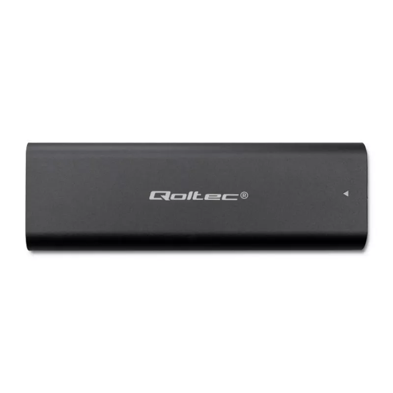 Qoltec 50312 M.2 NVMe SSD-Gehäuse, USB Type-C, schwarz
