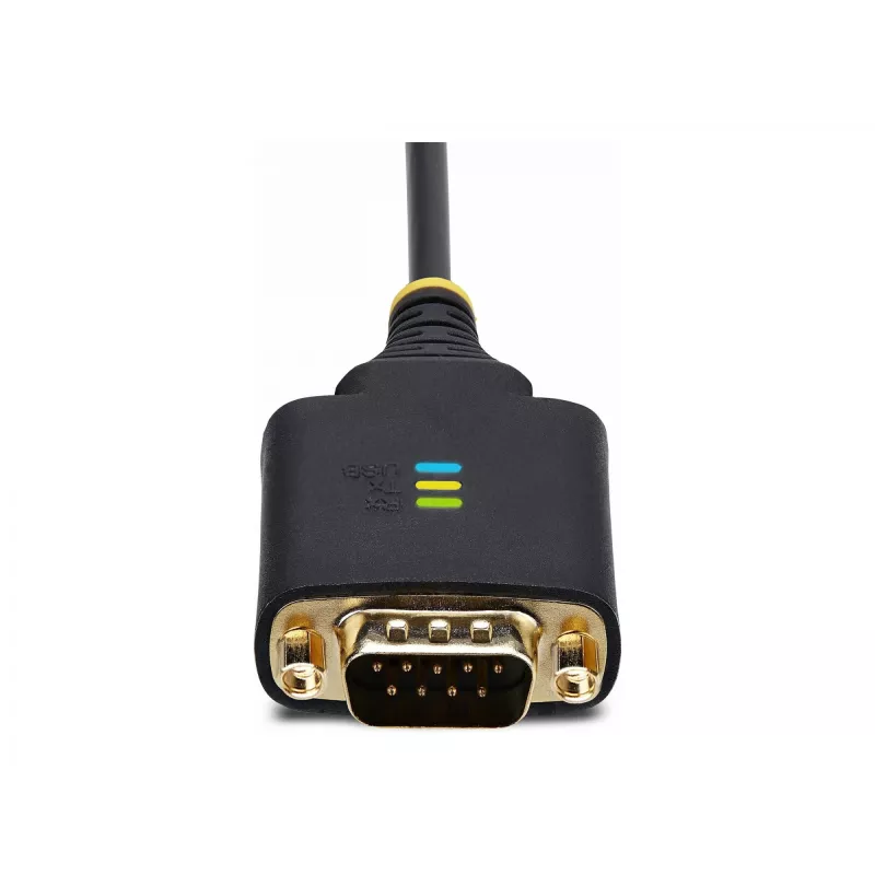 StarTech.com 2ft (60cm) 2-Port USB zu Seriell Adapterkabel, austauschbare DB9 Schrauben/Muttern, COM-Erhaltung, USB-A auf DB9 RS232, FTDI, Level-4 ESD-Schutz, Windows/macOS/ChromeOS/Linux – Robuste TPE-Konstruktion