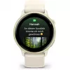 Garmin vívoactive 6 Smartwatch 42 mm, 1,2" AMOLED 390 x 390, Touchscreen, GPS, WLAN, 8 GB, Aluminiumgehäuse Lunar Gold, Silikonarmband Bone