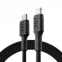 Green Cell PowerStream KABGC07 USB-C-auf-Lightning-Kabel, 1 m, PD, Apple MFi, schwarz