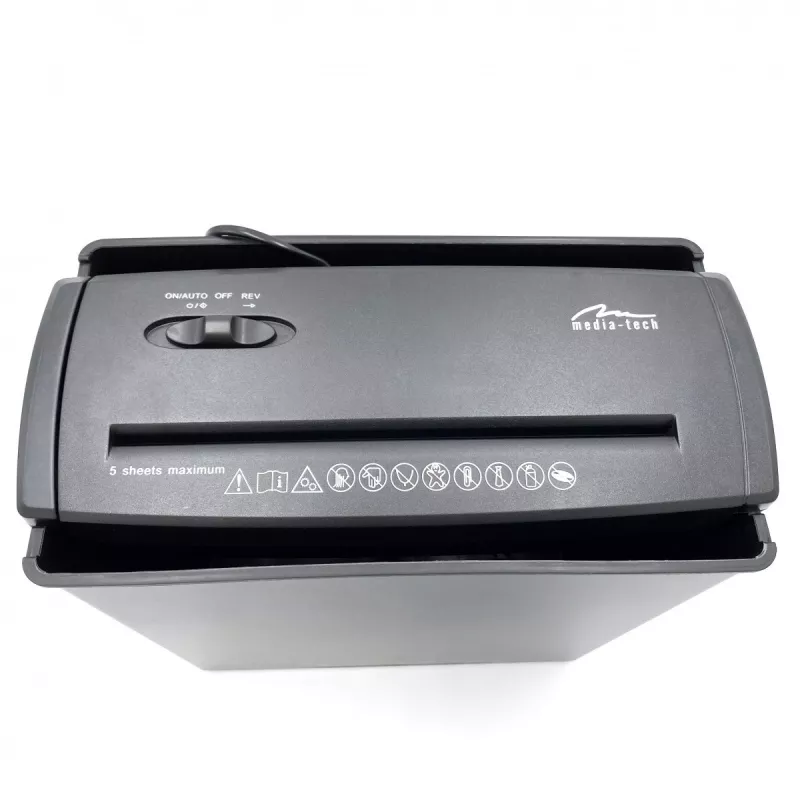 AKTENVERNICHTER - Dokumentenvernichter. Schneidet Papier, Folie, CD/DVD-Discs, Kreditkarten. (MT215)