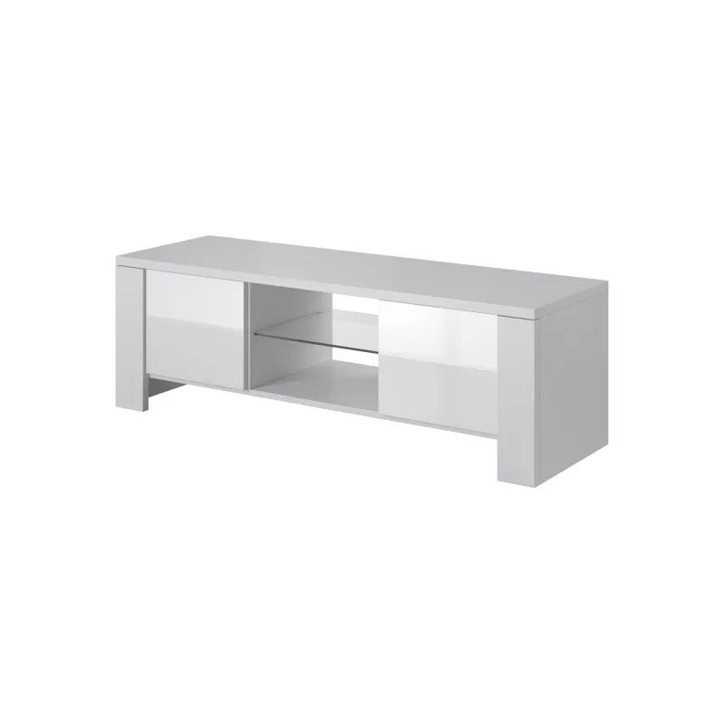 Cama TV-Ständer WEST 42/130/42 weiß/weiß glänzend