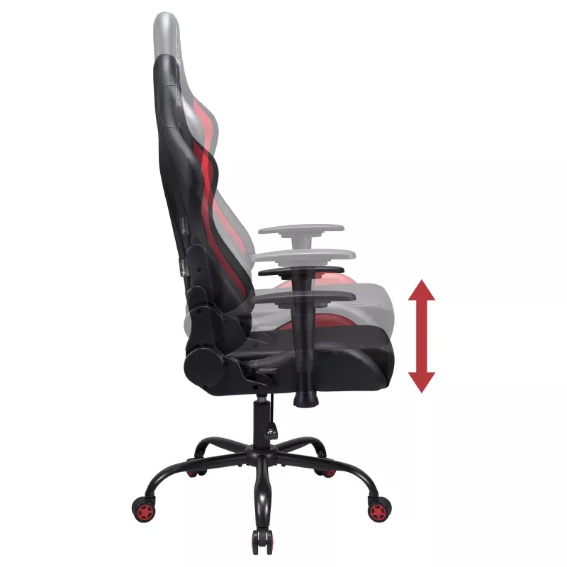 Bürostuhl Subsonic SA5609-AC1 Gepolsterte Sitzfläche Gepolsterte Rückenlehne Schwarz Rot