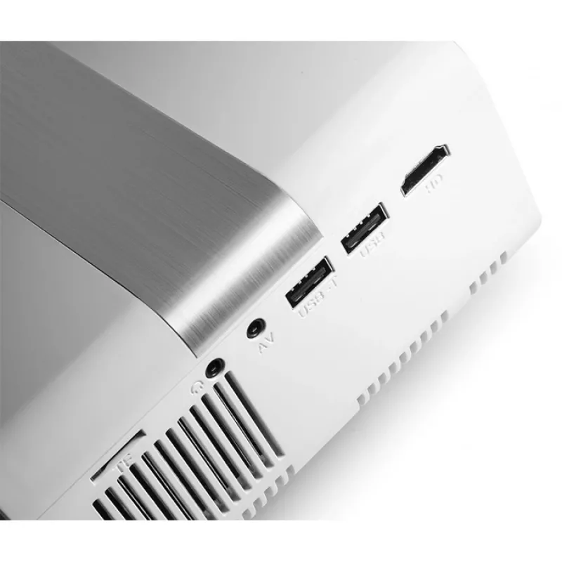 Technaxx TX-127 Mini-LED-Projektor, LCD, HD 720p (1280x720), Weiß/Grau