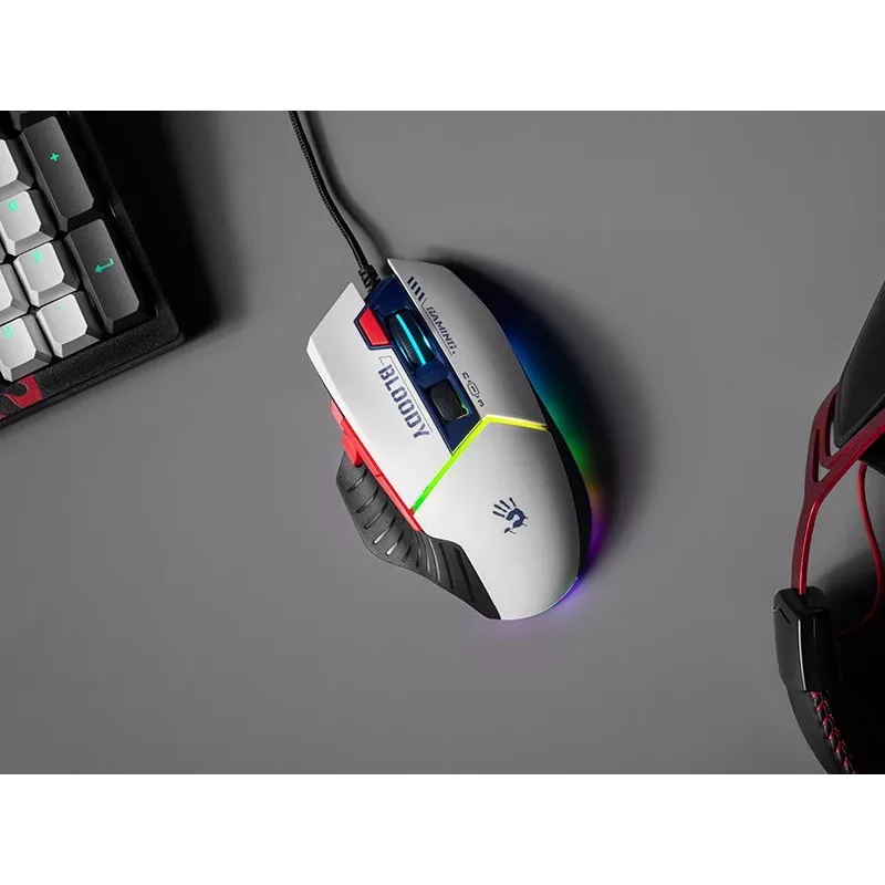 A4Tech Bloody W95 Max kabelgebundene Gaming-Maus, USB, Sports Navy, 12000 CPI