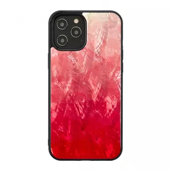 Schutzhülle iKins für Apple iPhone 12 / 12 Pro, pink lake mit schwarzem Rand