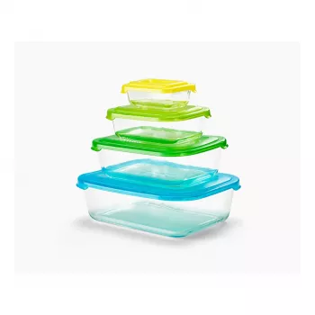Joseph Joseph Nest Vorratsbehälter – 4-teiliges Glas-Set