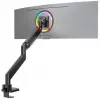 ONKRON G130-B Schwenk- und neigbare Tischhalterung für 17-57 Zoll Monitore, bis 27 kg, Schwarz
