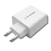 Qoltec 51718 Ladegerät | 45W | 5-20V | 2,4-3A | USB Typ C PD | USB | Weiß