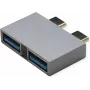 ROLINE USB3.2Gen1 Adptr. 2x C - A ST/BU - Adapter - Digital/Daten (12.03.2947)