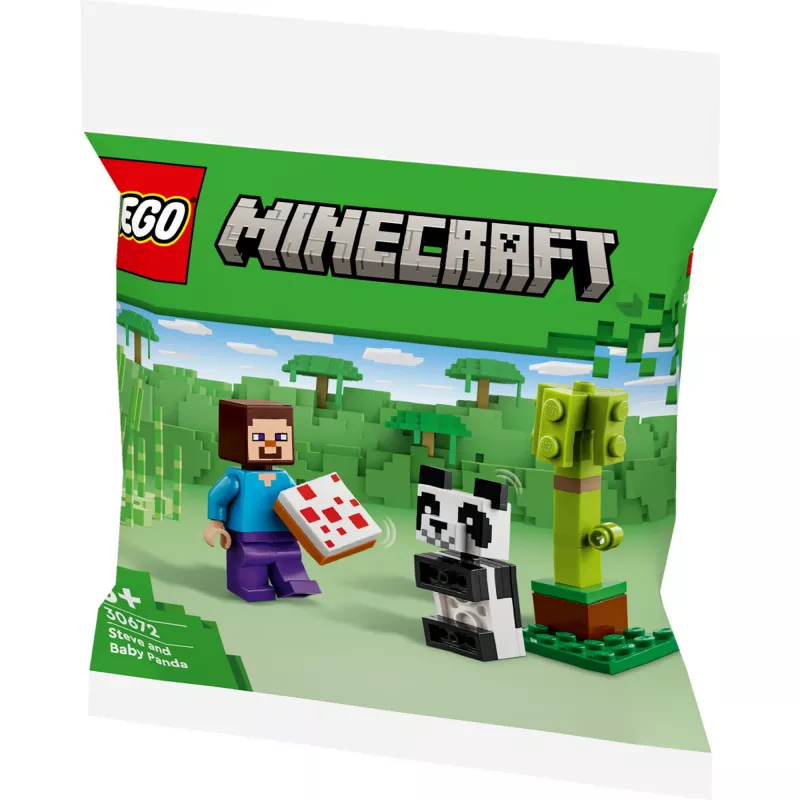 LEGO Minecraft Steve und Baby-Panda 30672 Polybeutel