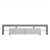 Cama Meble TORO 200 TV-Lowboard, grau/weiß Hochglanz