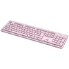 Wireless Tastatur CANYON HKB-W01 — kompaktes pinkfarbenes Layout, UK/US-Tastenkappen