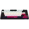 LORGAR KBP7075W kabellose mechanische 75-%-Gaming-Tastatur, Schwarz/Rot, EN