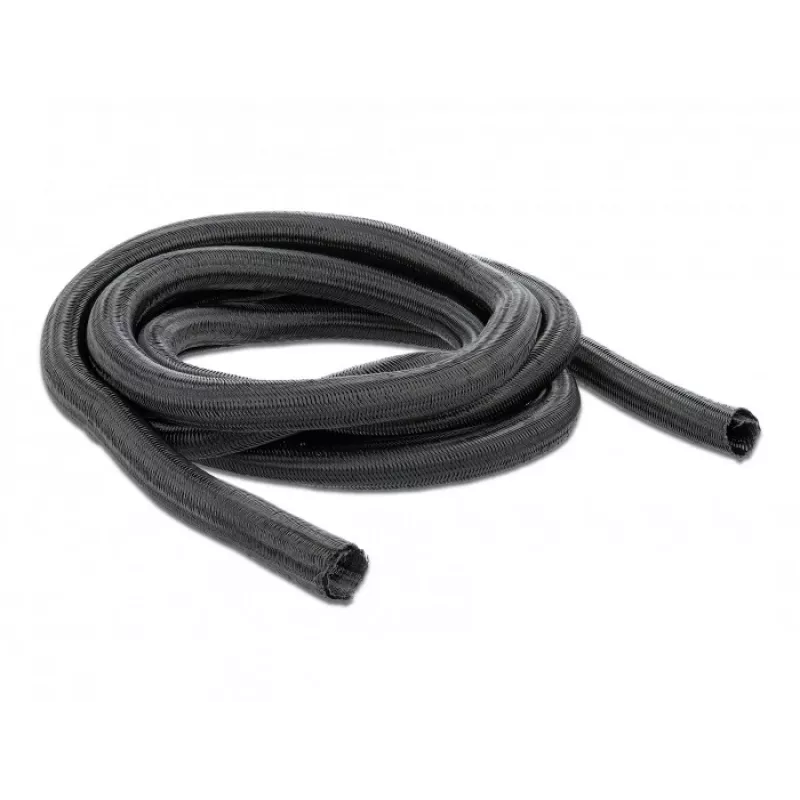Geflechtschlauch DeLOCK 18922 10 m x 13 mm schwarz