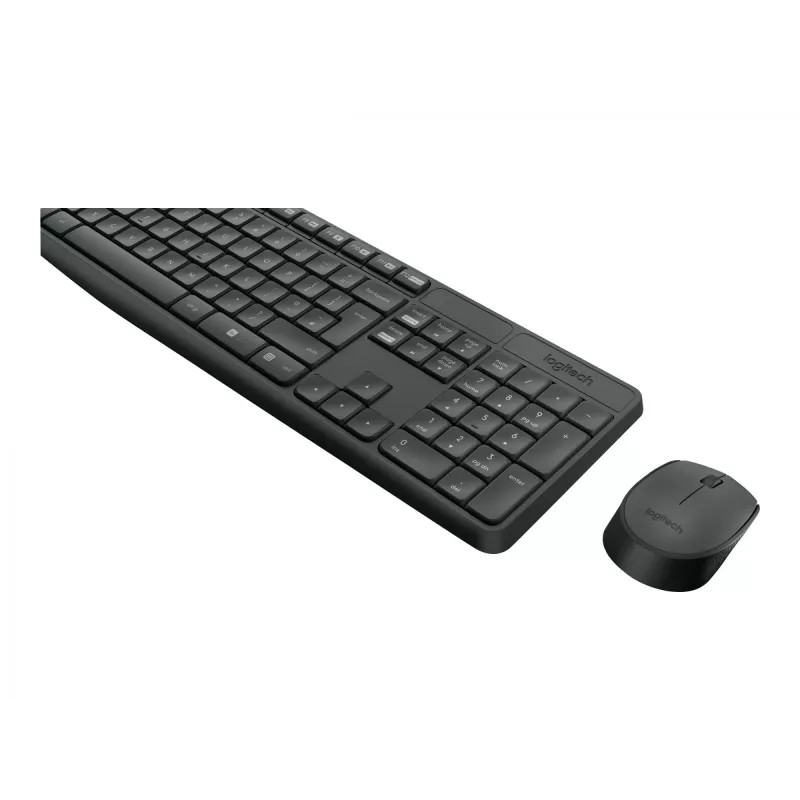 Logitech Tastatur MK235 Wireless KBD+Maus Grau CZ