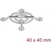 Lüftergitter DELOCK 67304 Metall, 53×53 mm, silber — Computer-Kühlzubehör
