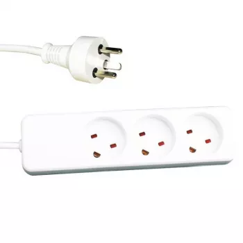 Stromverlängerung Garbot 24155123-5EE 5m 3 AC-Ausgänge Innenbereich Weiß