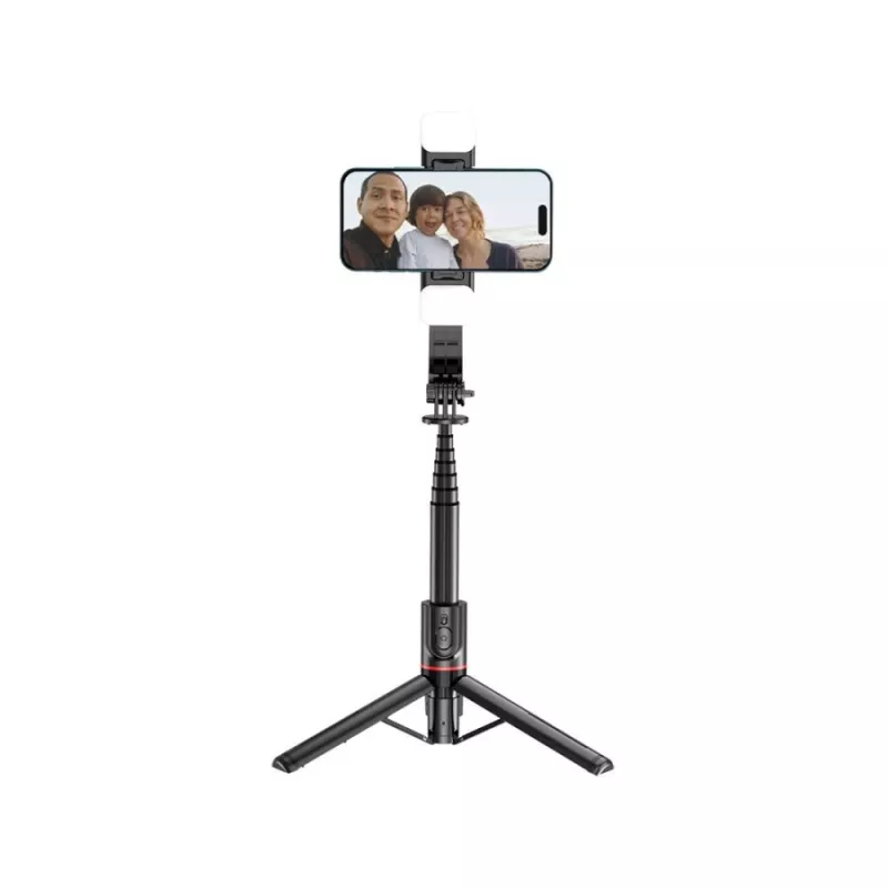 Tech-Protect L05S Selfie-Stick-Stativ LED-Leuchte Bluetooth-Fernbedienung