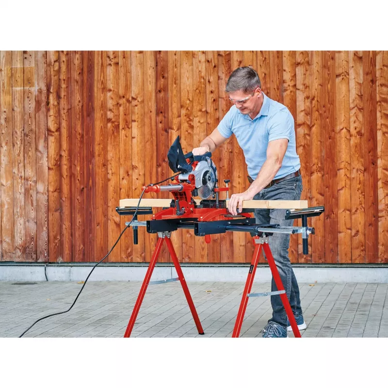 Einhell MSS 1608 Kappsägenständer 4 Beine Schwarz Rot Maximale Tragkraft 80 kg