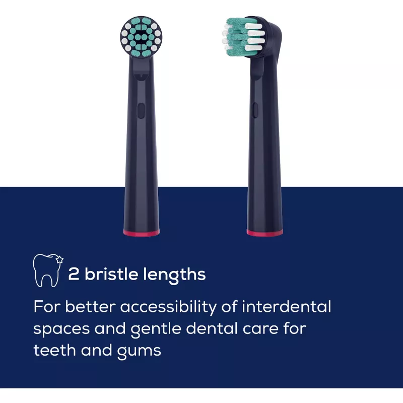 Beurer TB Clean Eco Green Planet Bürstenköpfe, dunkelblau, 4er-Pack